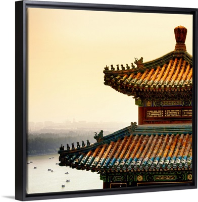 Detail of Summer Palace at sunset