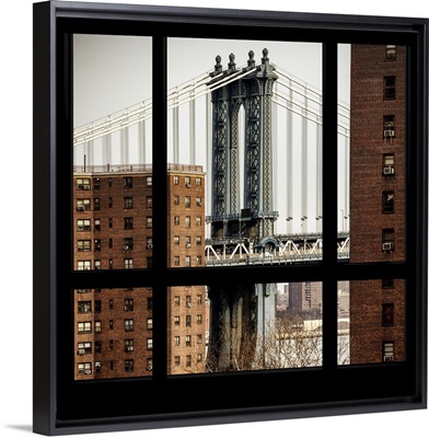 New York view from the window - Manhattan Bridge