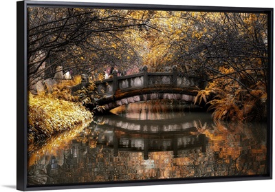 Romantic Bridge in Autumn