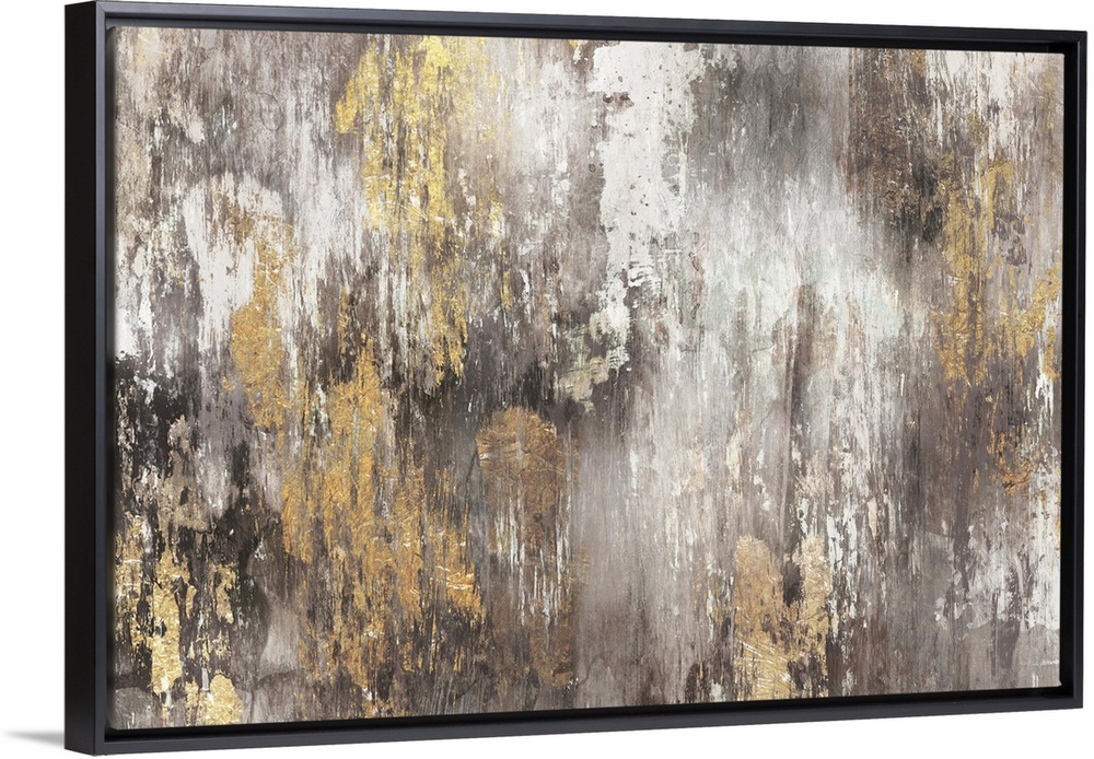 Contemporary abstract home decor artwork using distressed colors and tones to create depth.