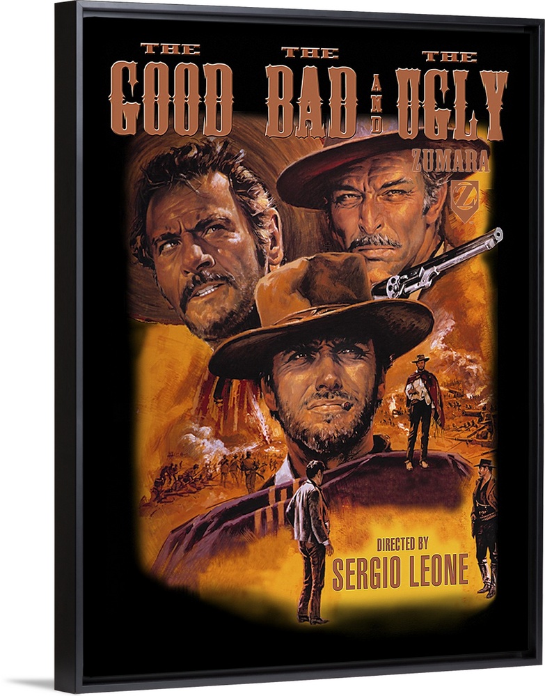 Clint Eastwood Good, Bad, Ugly Black