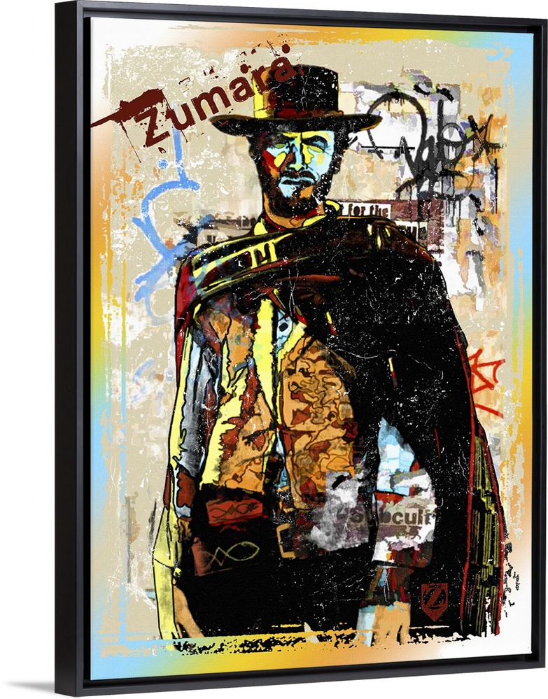 Clint Eastwood Graffiti Cowboy