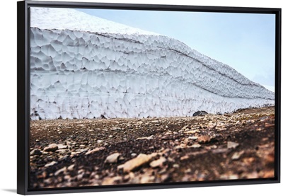 Abstract Snowbank On Whistler Mountain, British Columbia, Canada
