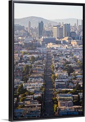 Aerial Street View of Downtown San Francisco