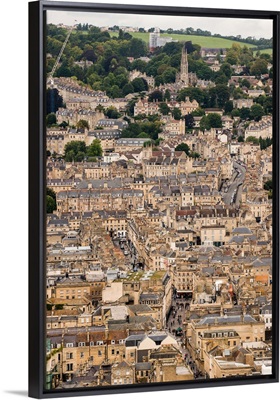 Aerial View of Bath, England, UK