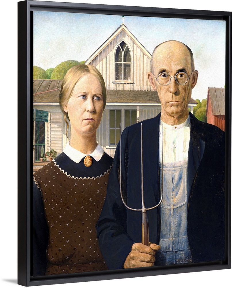 1930 (originally oil on beaver board) by Wood, Grant (1891-1942).