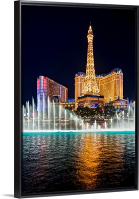Bellagio Water Show, Eiffel Tower, Las Vegas