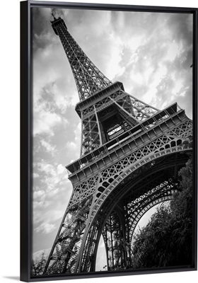 Black and White Eiffel Tower