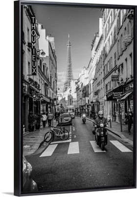 Black and White Paris Street View