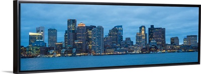 Boston City Skyline at Night
