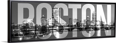 Boston Skyline, Transparent Overlay