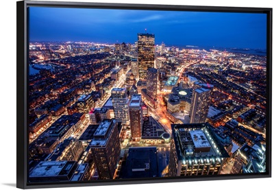Boston Skyscrapers at Night