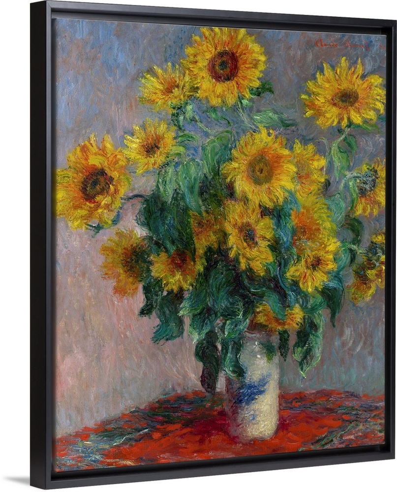 In November 1888, Van Gogh wrote: Gauguin was telling me the other day-that he'd seen a painting by Claude Monet of sunflo...