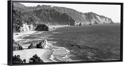 Cannon Beach Landscape in Black and White, Oregon