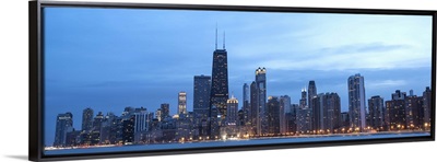 Chicago City Skyline in the Evening