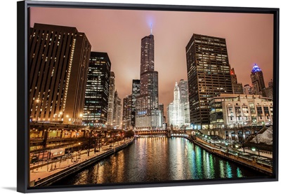 Chicago Skyline at Night