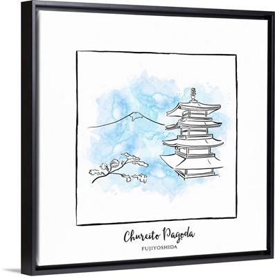 Chureito Pagoda - Brushstroke Buildings