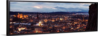 City of Edinburgh at Sunset - Panoramic