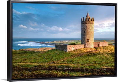 Doonagore Castle at Sunset, Droolin, Ireland