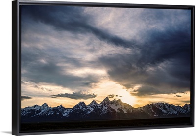 Dramatic Clouds Over Teton Range, Grand Teton National Park, Wyoming