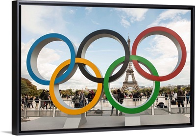 Eiffel Tower and the Olympic Rings