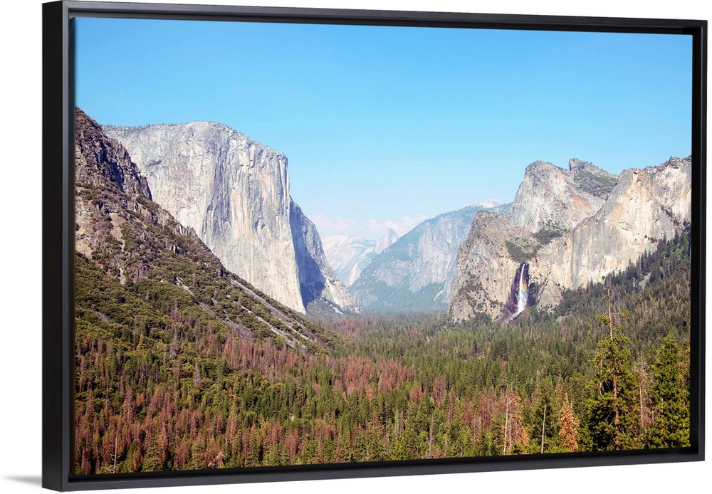 View of El Capitan and Yosemite Valley in Yosemite National Park, California.