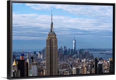 Empire State Building and One World Trade Center, New York City