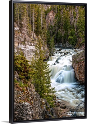 Firehole Falls In Yellowstone National Park