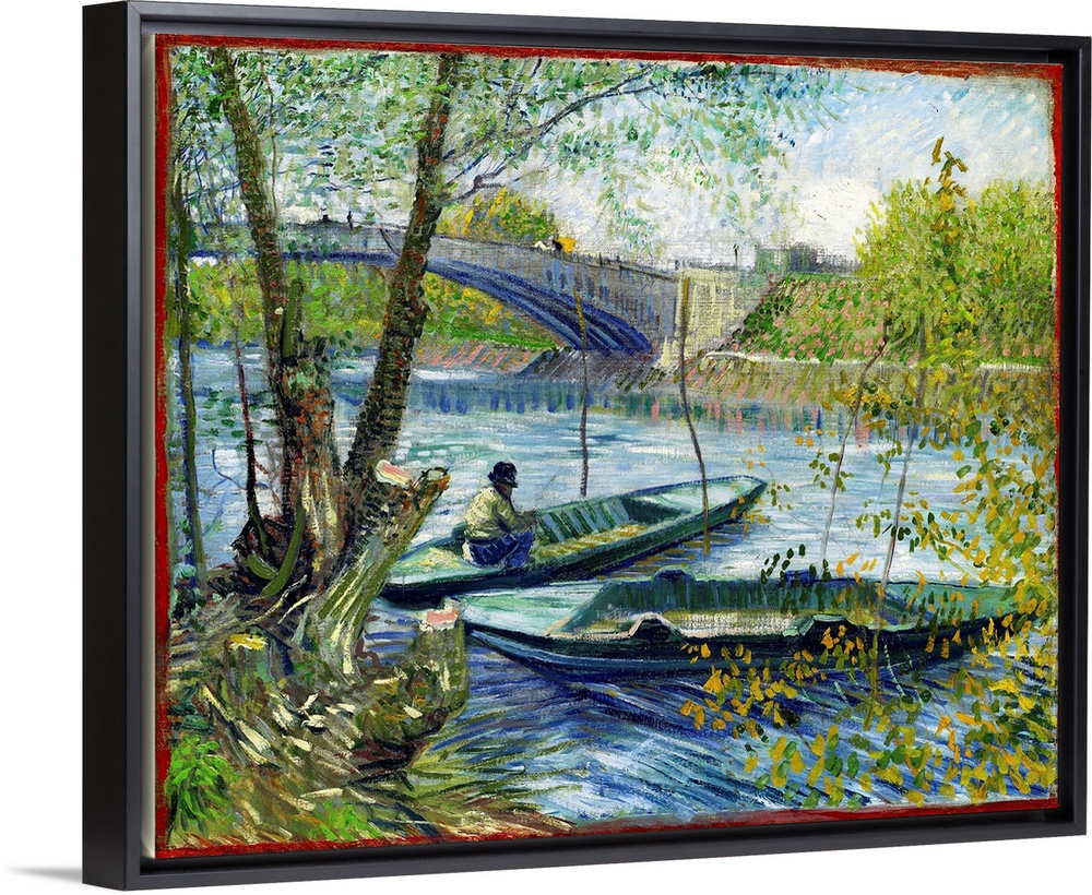 In technique, Fishing in Spring is a testament to Vincent van Gogh's friendship with Paul Signac. Van Gogh had seen works ...