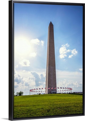 Flags Surround The Washington Monument, Washington DC