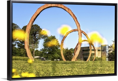 Gyre, large scale sculpture at the North Carolina Art Museum