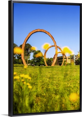 Gyre, large scale sculpture at the North Carolina Art Museum