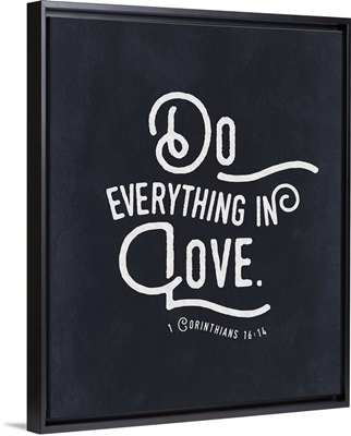 Handlettered Bible Verse - Corinthians 16:14