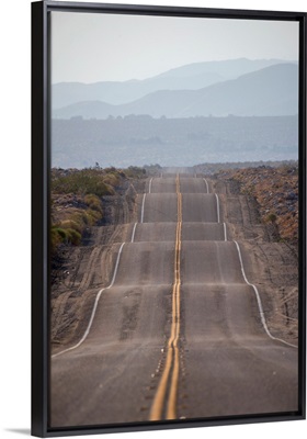 Hilly Road Near Joshua Tree National Park, California