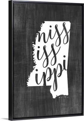 Home State Typography - Mississippi
