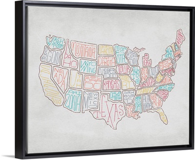Homemade Map Of The United States