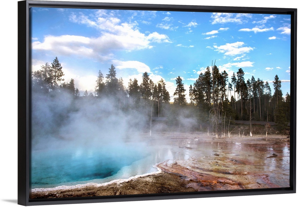 Yellowstone National Park has one of the largest collections of hot springs in the world. Yellowstone is Earth's largest a...