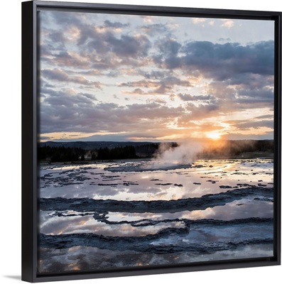 Hot Springs at Sunset