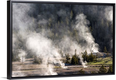 Hot Springs Mist at Yellowstone