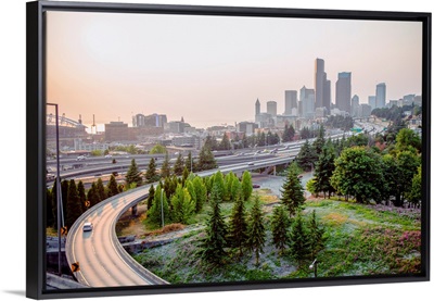 Interstate 5 Into Seattle, Washington