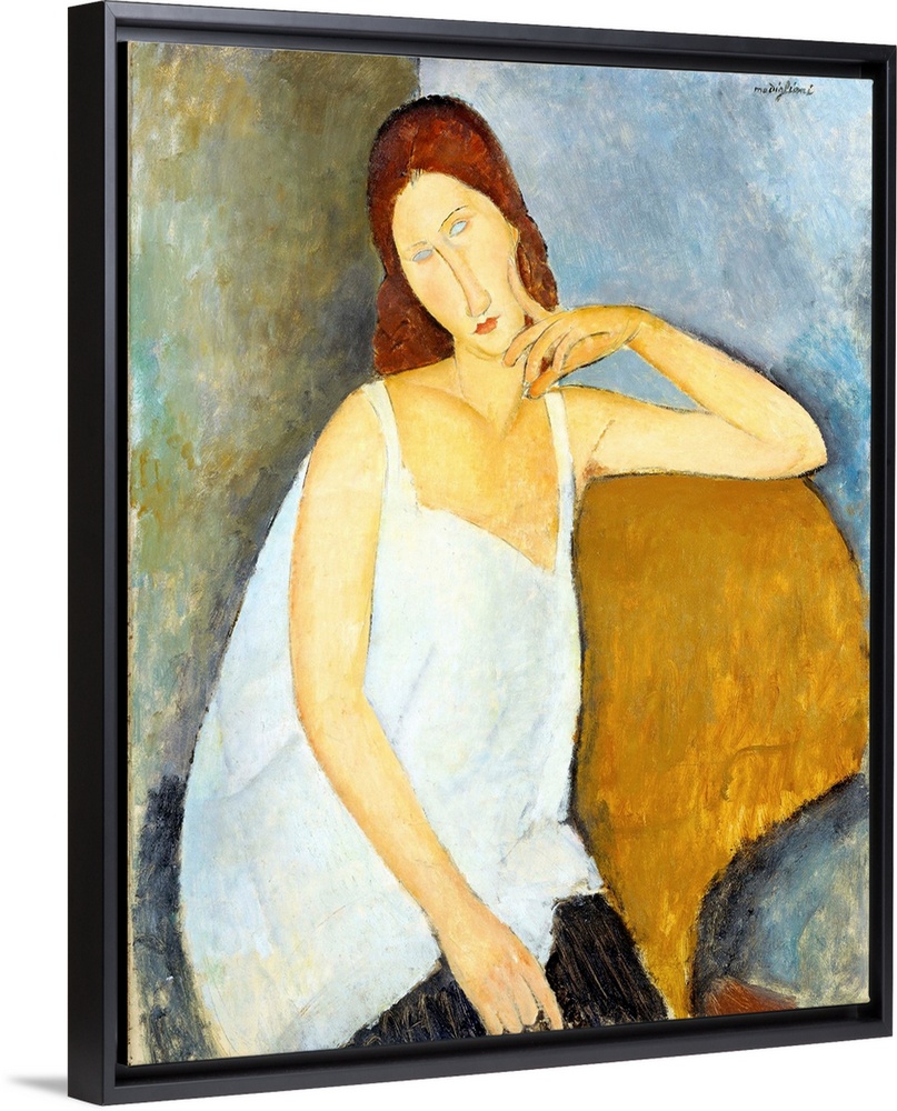 Modigliani depicted his mistress, Jeanne Hebuterne (1898-1920), in more than twenty works but never in the nude. Her casua...