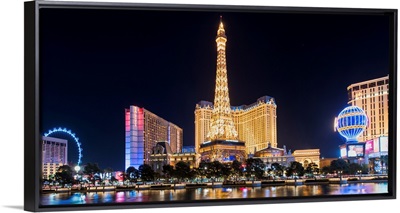 Las Vegas Strip at Night Panorama