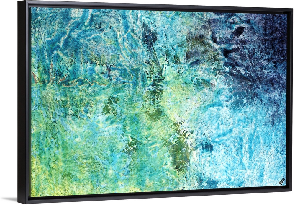 Contemporary abstract image of sea from above.