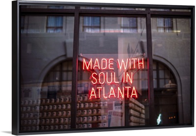 Made With Soul In Atlanta, Neon Sign, Switchyards, Atlanta, Georgia