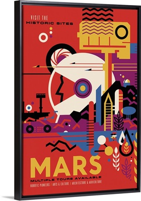 Mars - JPL Travel Poster