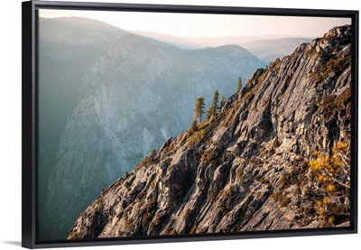 Mountain Landscape View From Taft Point, Yosemite National Park, California