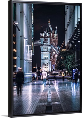 Narrow View Of Tower Bridge, London, England