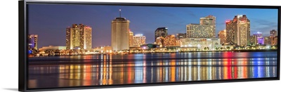 New Orleans Skyline at Dusk - Panoramic