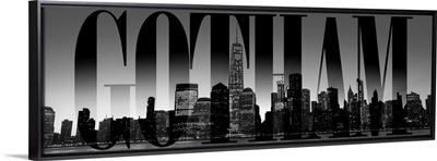 New York City Skyline, Gotham, Transparent Overlay