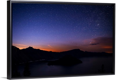 Night Sky At Crater Lake, Oregon